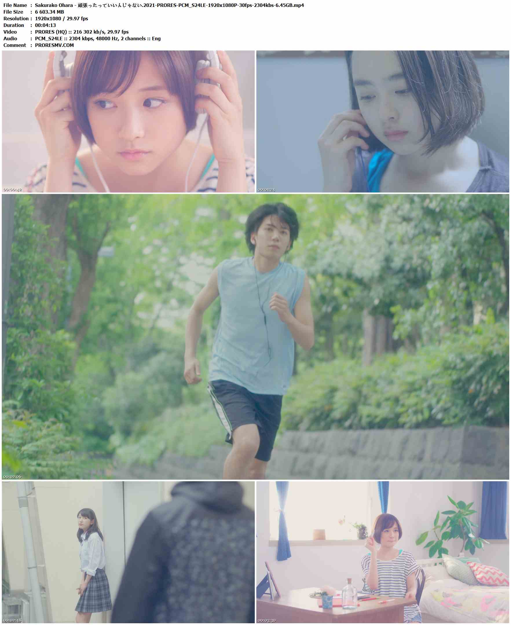 Sakurako Ohara - 頑張ったっていいんじゃない.2021-PRORES-PCM_S24LE-1920x1080P-30fps-2304kbs-6.45GB官方MV_高清MV